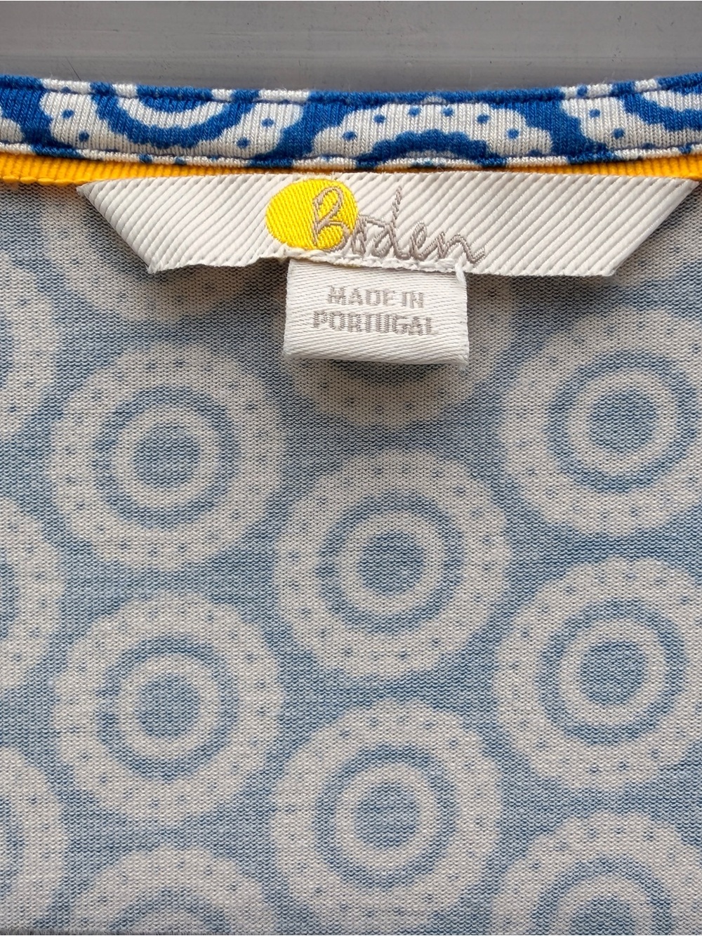 Boden Blue Circular-Print Wrap Midi Dress - Picture 2 of 2
